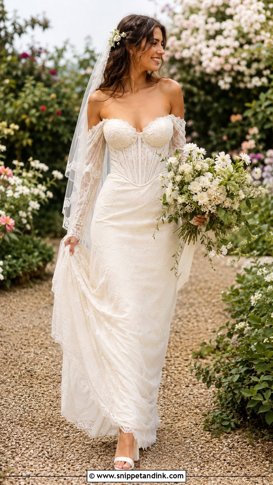 Baccara Wedding Dress For A Garden Wedding - Snippet and Ink - 20 Baccara Wedding Dress Ideas