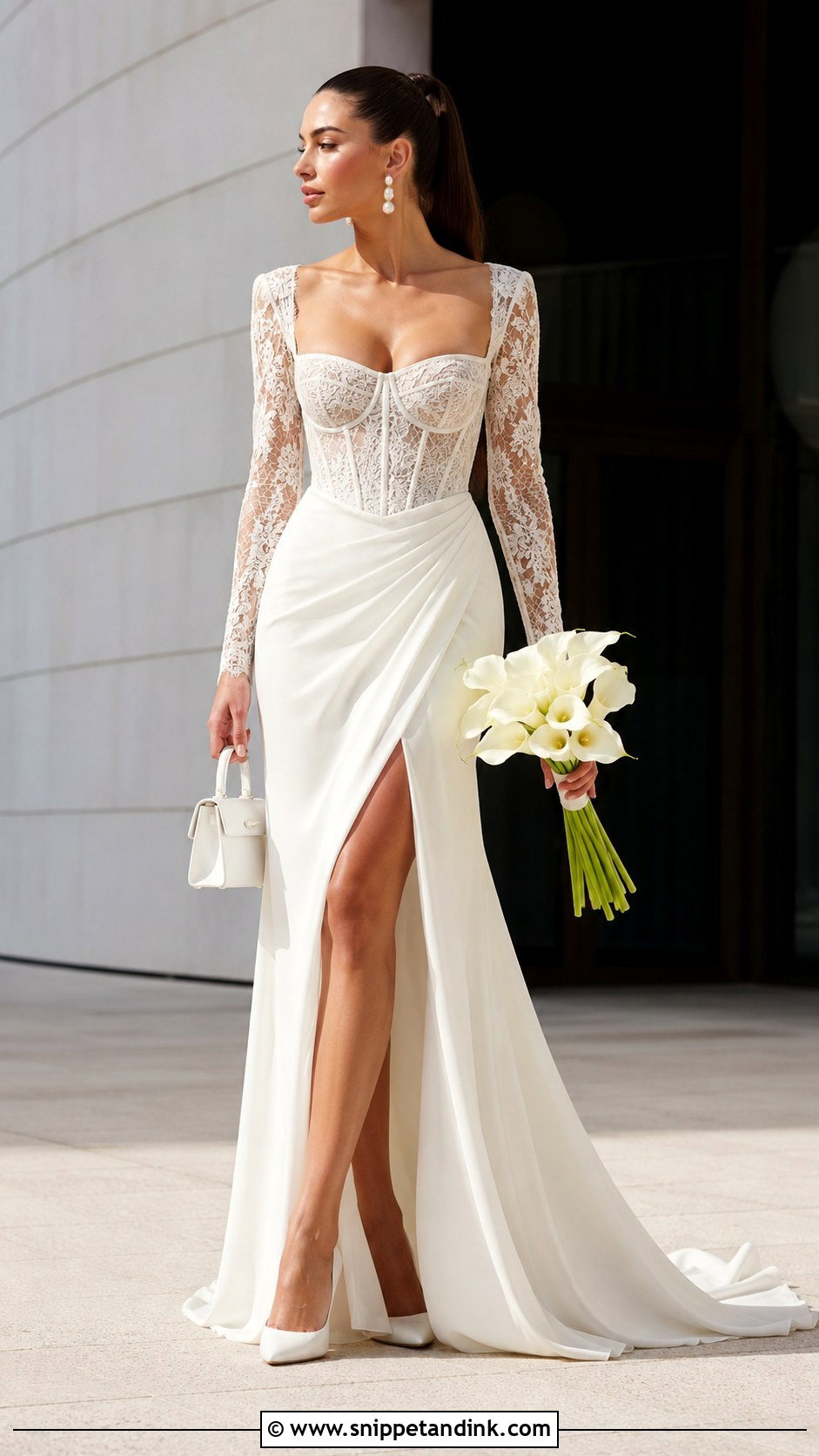 Baccara Wedding Dress For A Modern City Wedding - Snippet and Ink - 20 Baccara Wedding Dress Ideas