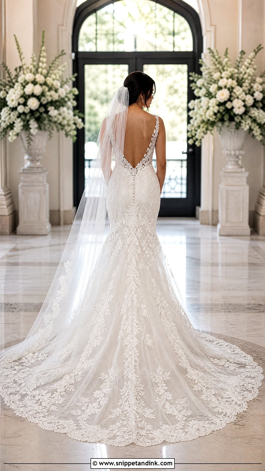 Back of Wedding Dress Pose - Snippet and Ink - 20 Wedding Dress Poses Ideas
