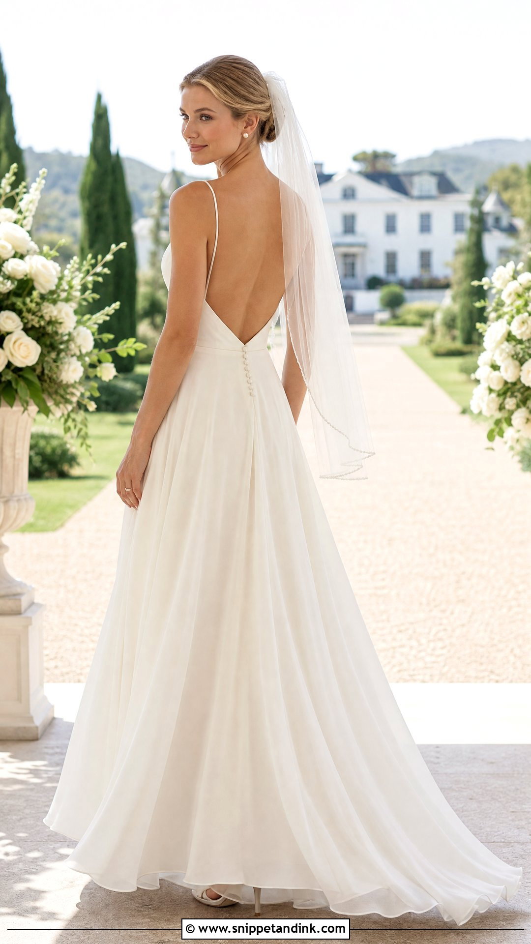 Backless A Line Wedding Dress - Snippet and Ink - 35 Backless Wedding Dress Ideas