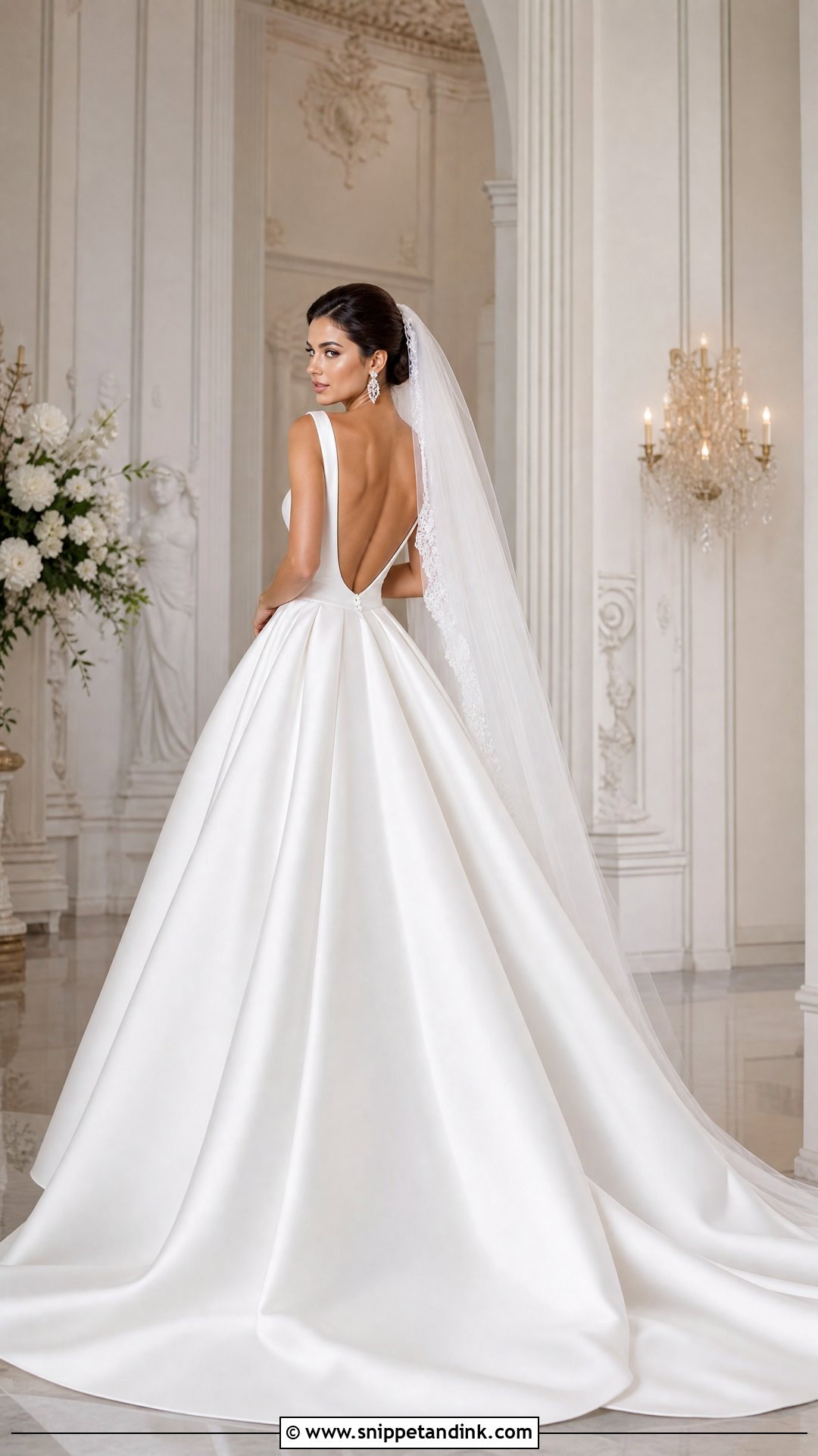 Backless Ball Gown Wedding Dress - Snippet and Ink - 35 Backless Wedding Dress Ideas