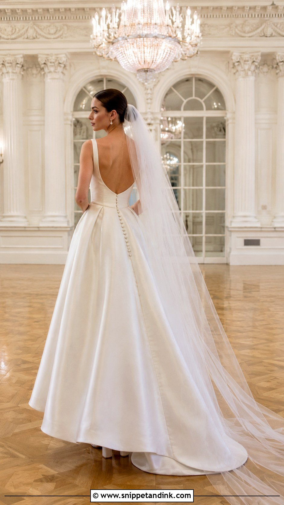 Backless Ball Gown Wedding Dress - Snippet and Ink - 20 Backless Wedding Ideas