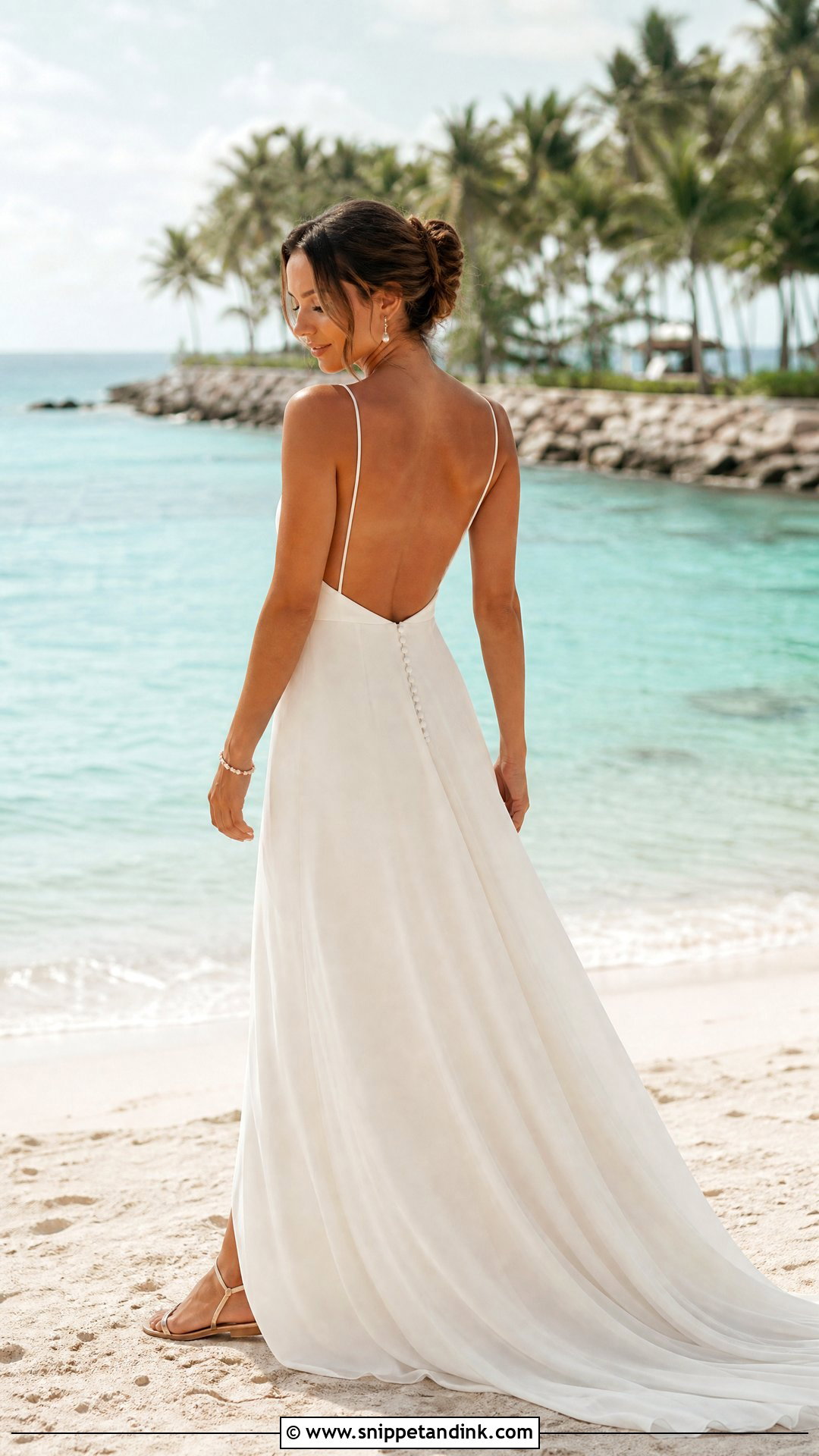 Backless Beach Wedding Dress - Snippet and Ink - 25 Simple Beach Wedding Dress Ideas