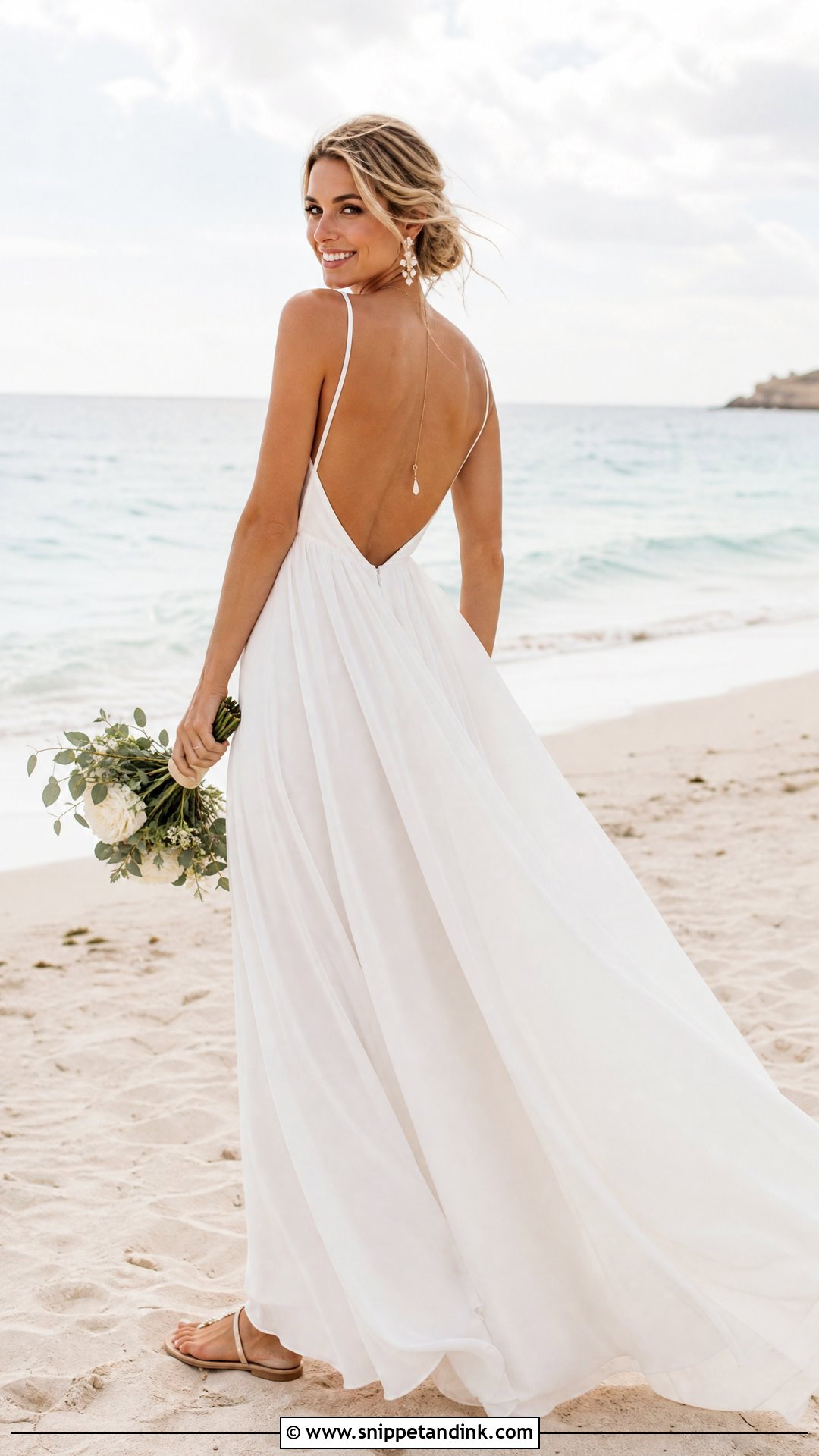 Backless Beach Wedding Dress - Snippet and Ink - 35 Backless Wedding Dress Ideas