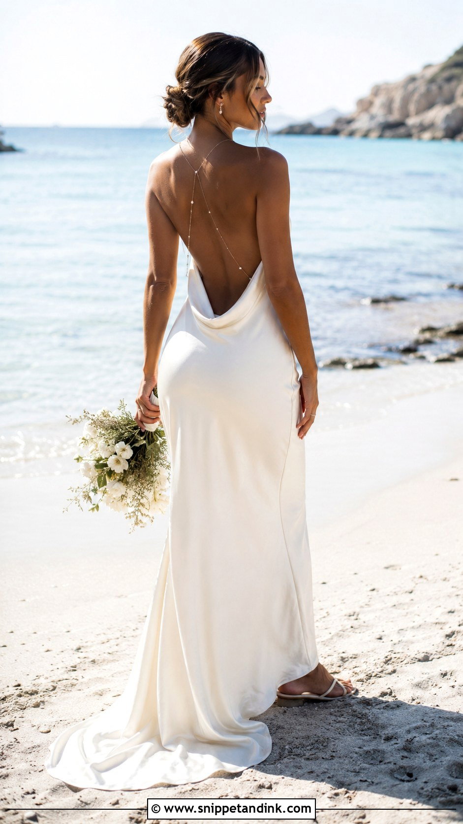 Backless Beach Wedding Dress - Snippet and Ink - 30 Beach Wedding Dresses
