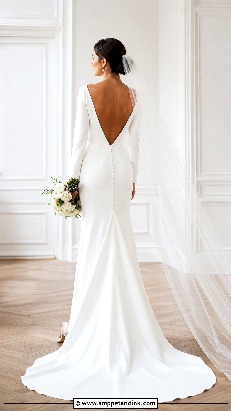 Backless Boatneck Wedding Dress - Snippet and Ink - 20 Boatneck Wedding Dresses