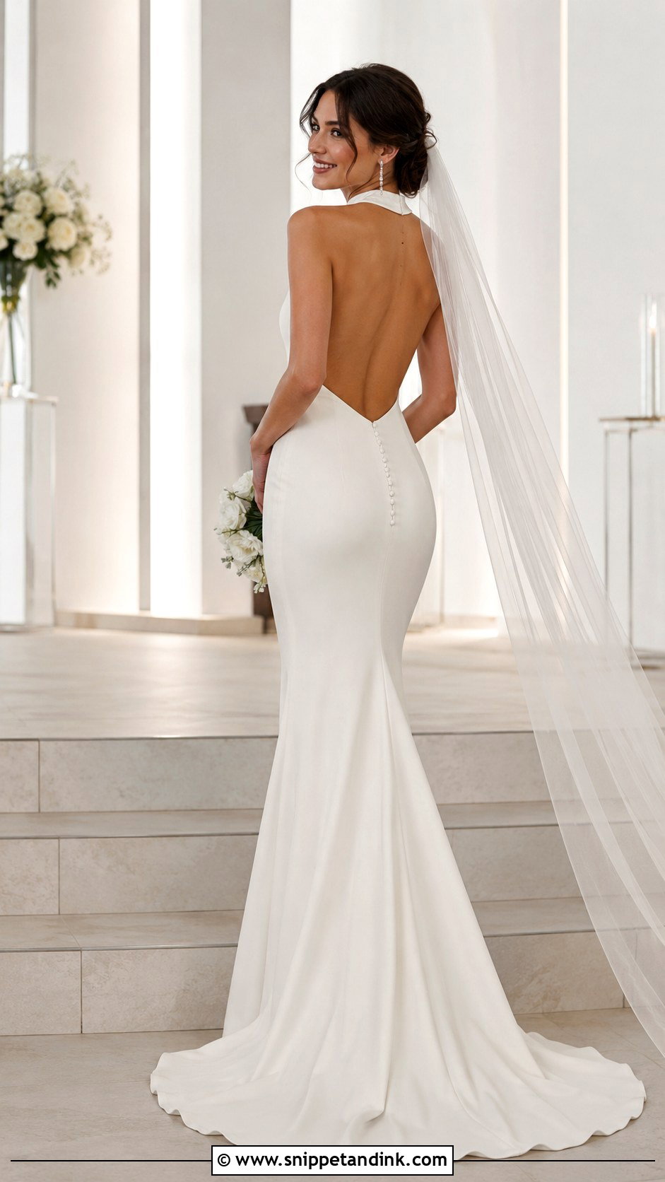 Backless Bodycon Wedding Dress - Snippet and Ink - 20 Bodycon Wedding Dresses