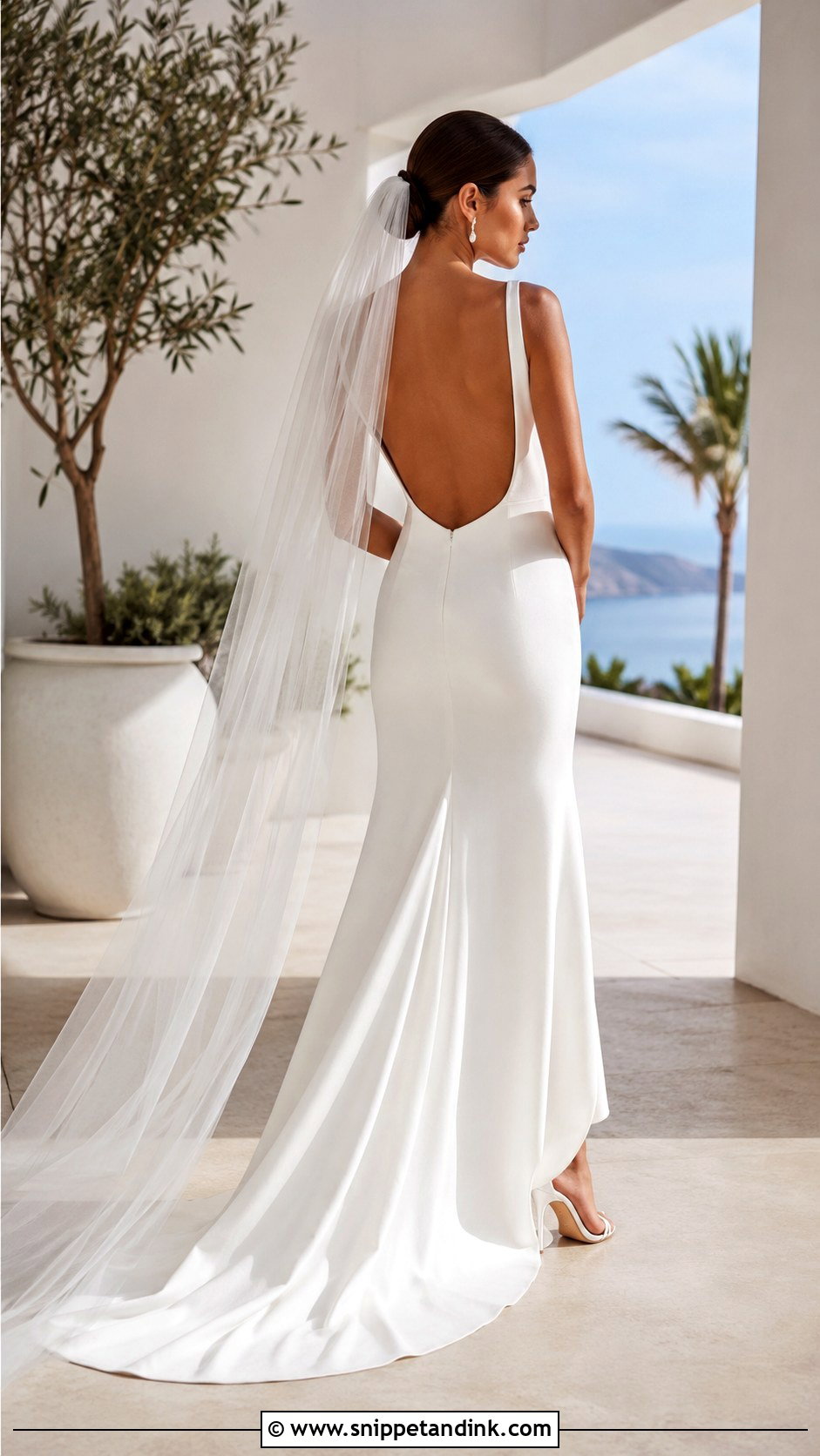Backless Bridal Dress - Snippet and Ink - 20 Simple Bridal Dresses