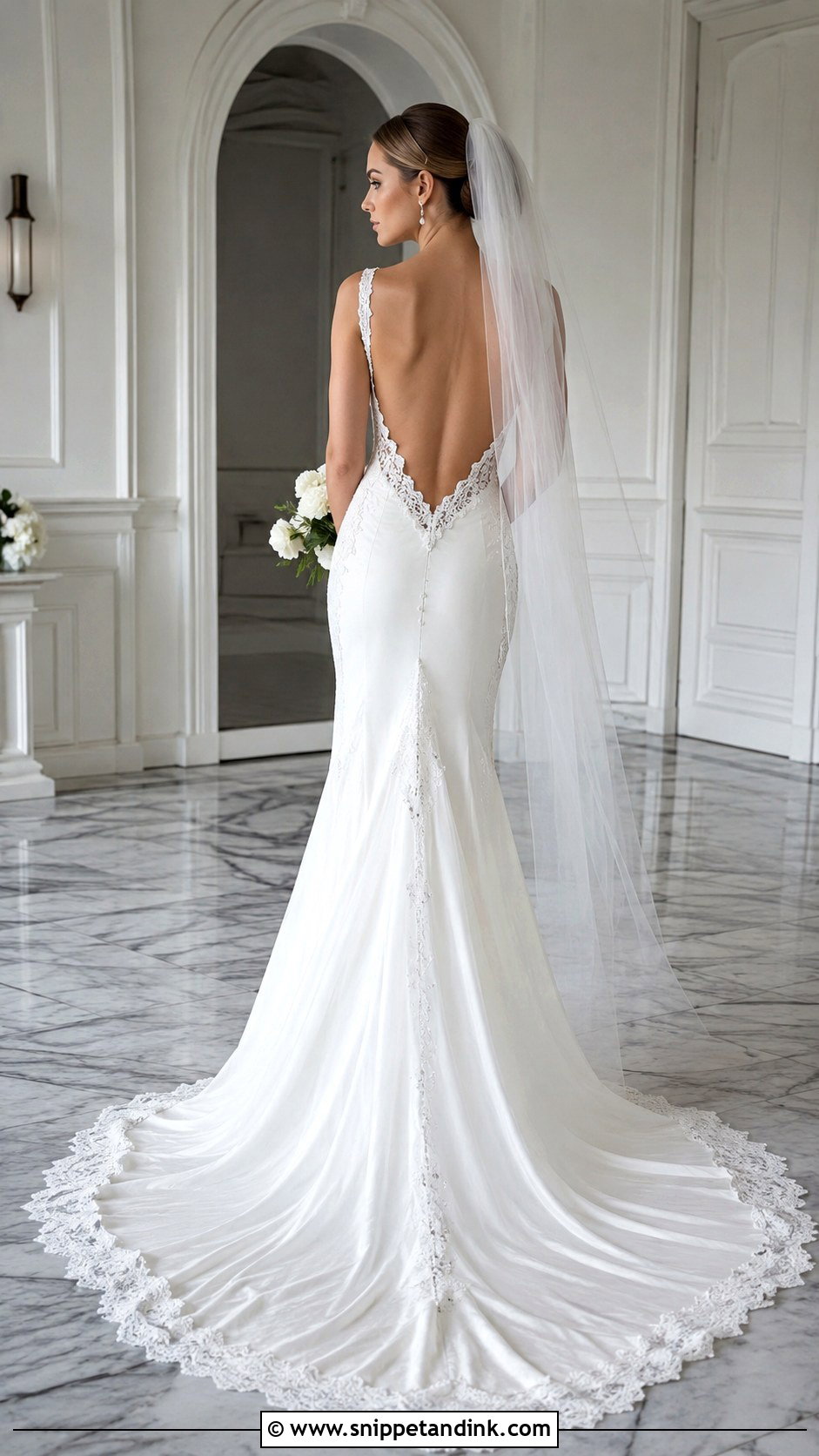 Backless Cathedral Wedding Dress - Snippet and Ink - 30 Cathedral Wedding Dress Ideas