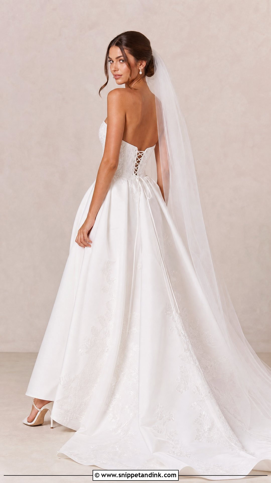 Backless Corset Wedding Dress - Snippet and Ink - 35 Backless Wedding Dress Ideas