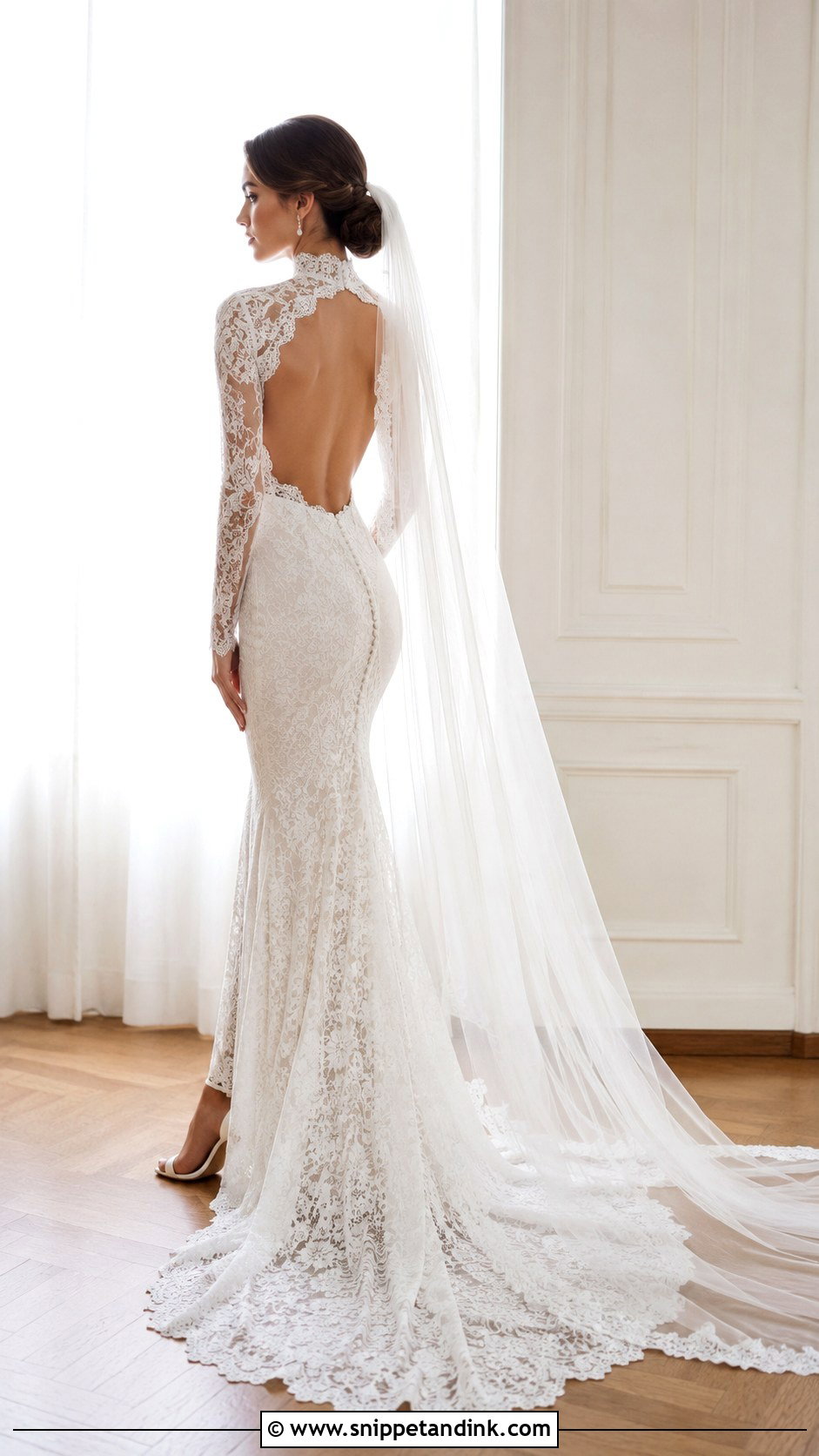 Backless Dentelle Wedding Dress - Snippet and Ink - 20 Dentelle Wedding Dress Ideas