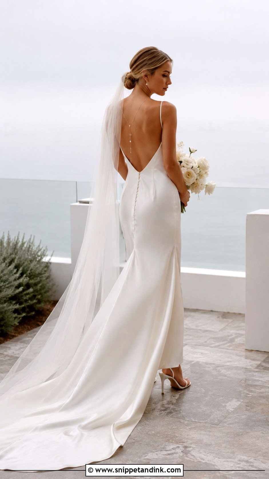 Backless Elope Wedding Dress - Snippet and Ink - 20 Elope Wedding Dress Ideas