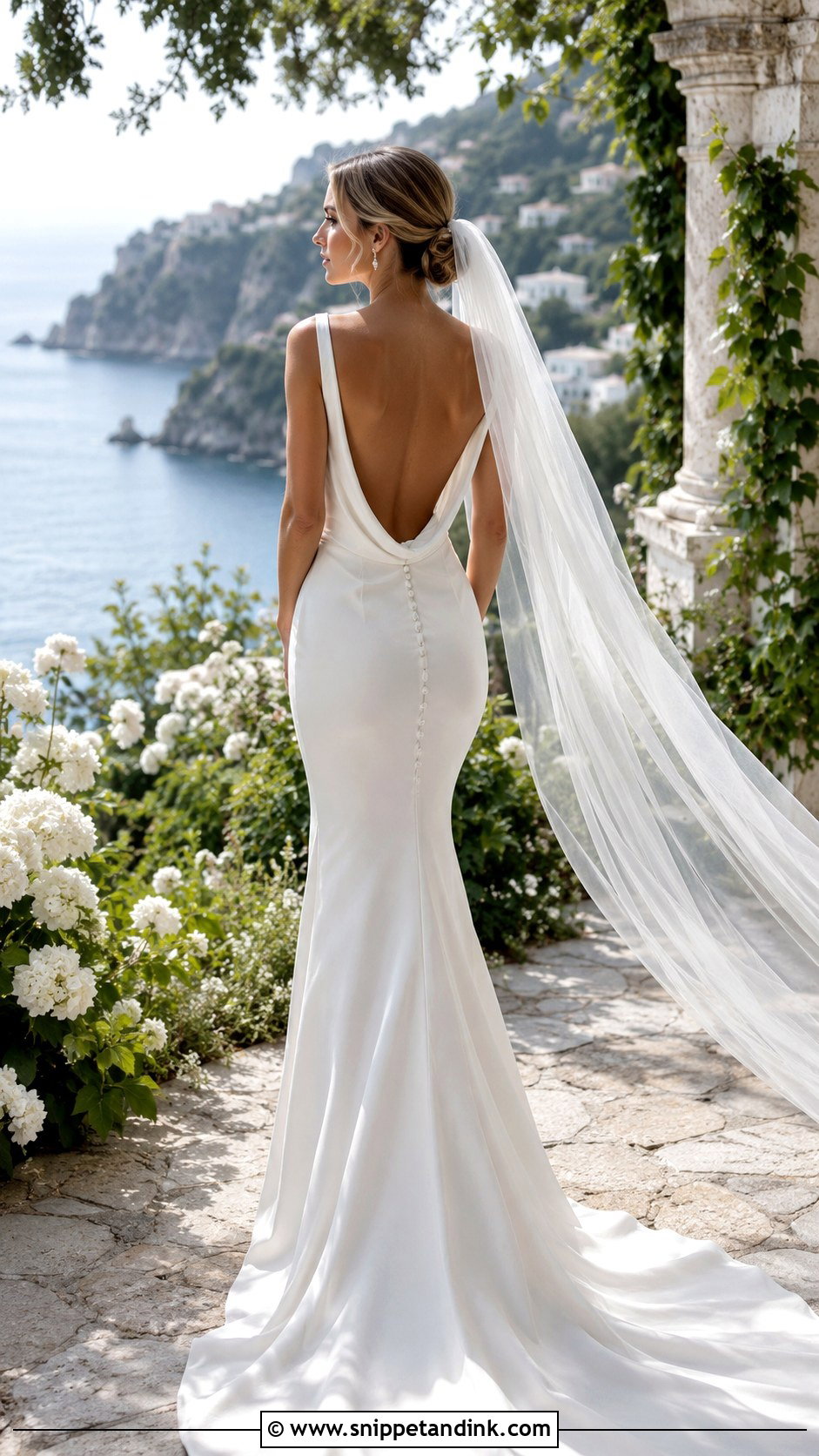 Backless Elopement Wedding Dress - Snippet and Ink - 20 Elopment Wedding Dress Ideas