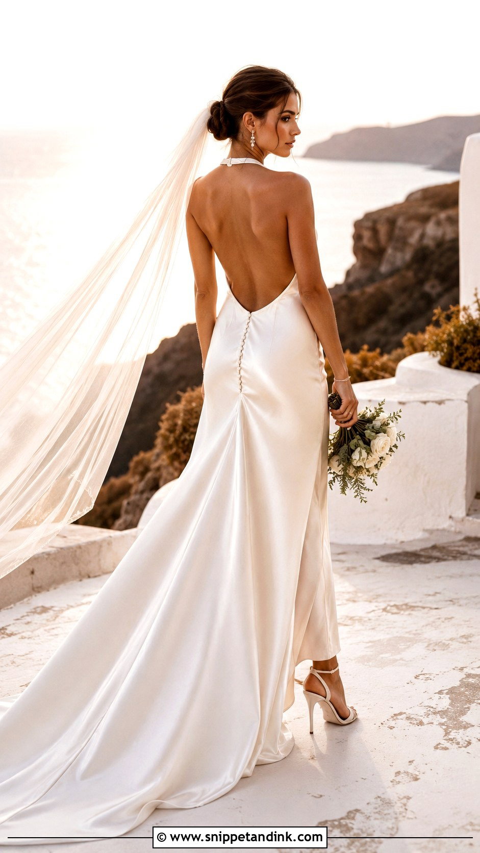 Backless Elopement Wedding Dress - Snippet and Ink - 30 Elopement Wedding Dresses