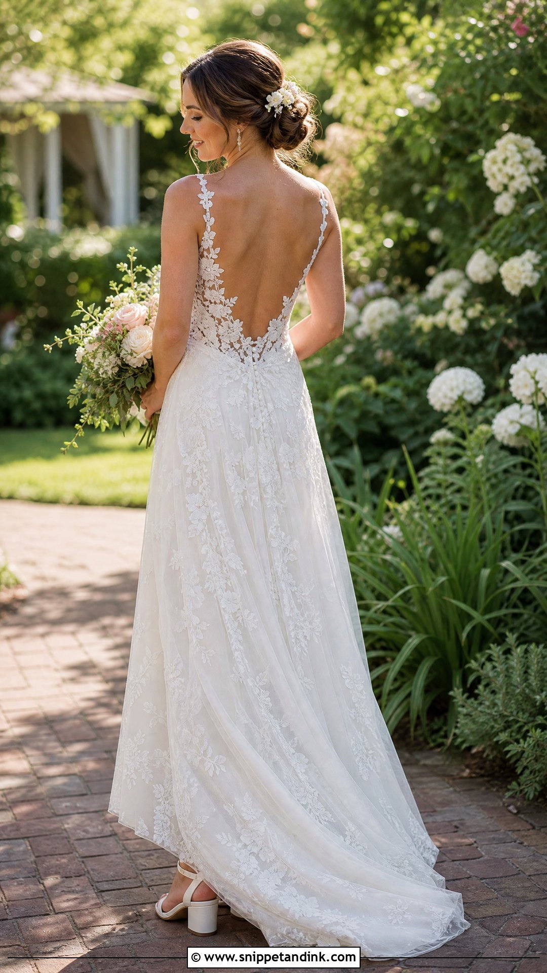 Backless Garden Wedding Dress - Snippet and Ink - 35 Backless Wedding Dress Ideas