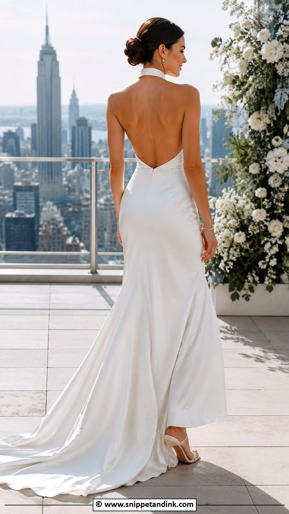Backless Halter Wedding Dress - Snippet and Ink - 25 Halter Top Wedding Dress Ideas