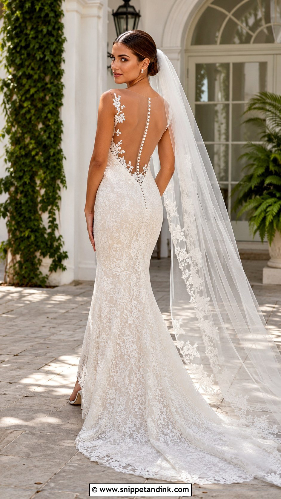 Backless Lace Wedding Gown - Snippet and Ink - 20 Lace Gown Styles for Wedding