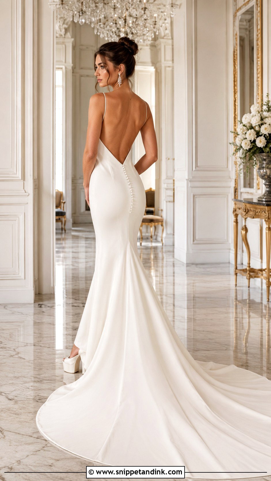 Backless Mermaid Wedding Dress - Snippet and Ink - 20 Backless Wedding Ideas