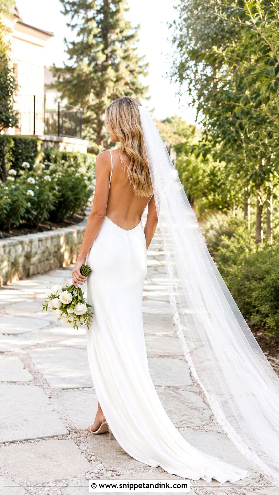 Backless Minimalist Wedding Dress - Snippet and Ink - 25 Minimalist Wedding Dress Ideas