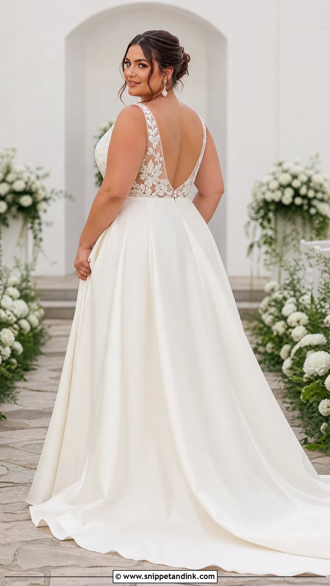 Backless Plus Size Wedding Dress - Snippet and Ink - 35 Backless Wedding Dress Ideas