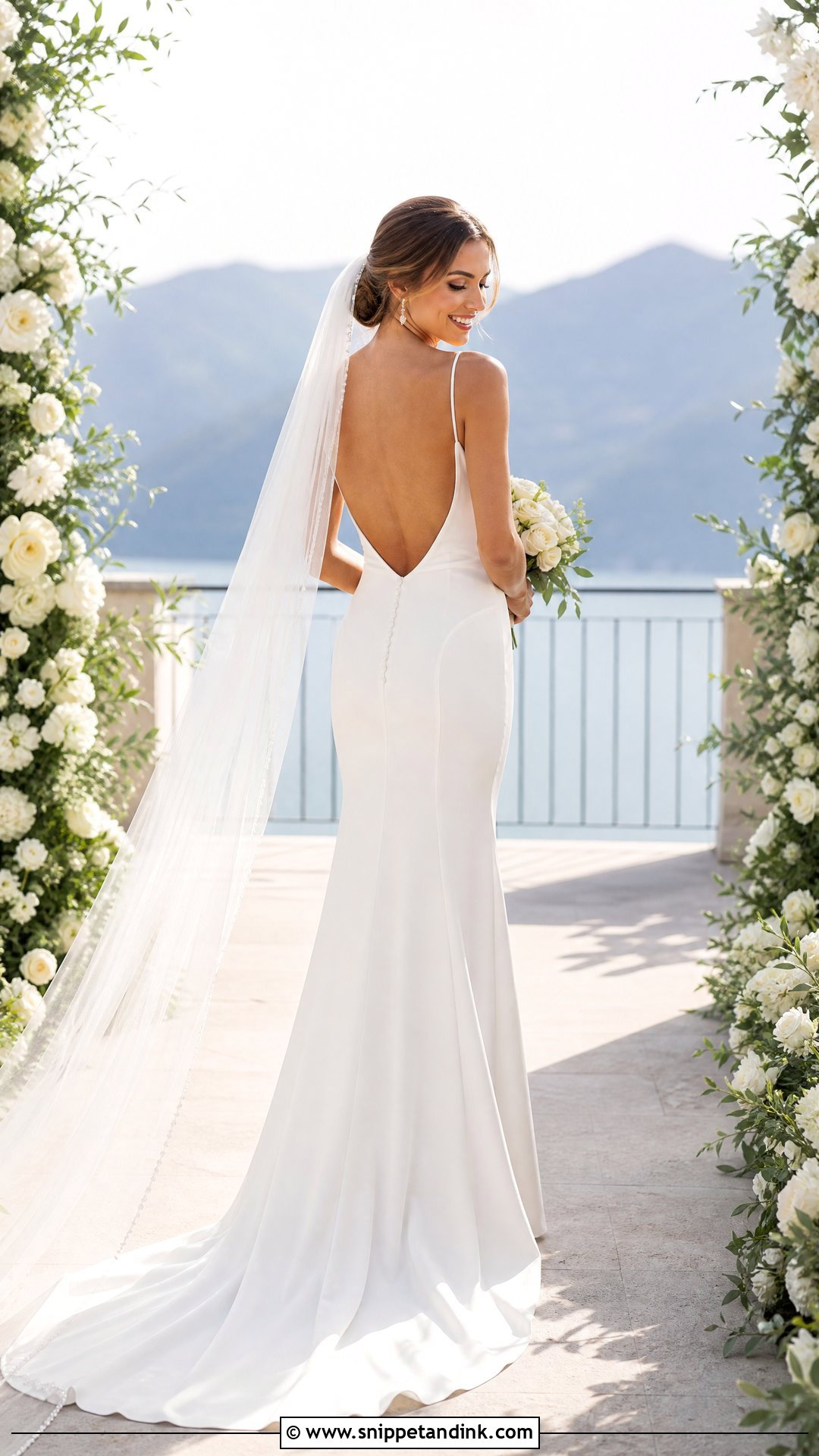 Backless Sheath Wedding Dress - Snippet and Ink - 35 Backless Wedding Dress Ideas