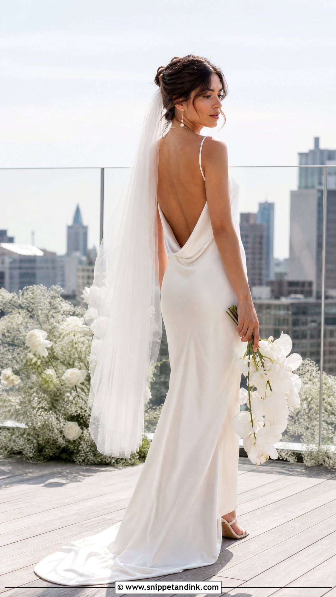 Backless Silk Bridal Gown - Snippet and Ink - 20 Silk Bridal Gown Ideas