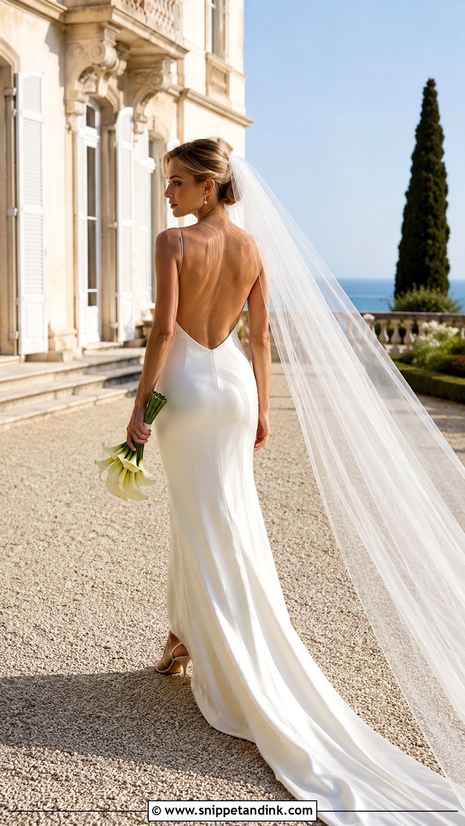 Backless Silk Wedding Dress - Snippet and Ink - 20 France Wedding Dress Ideas