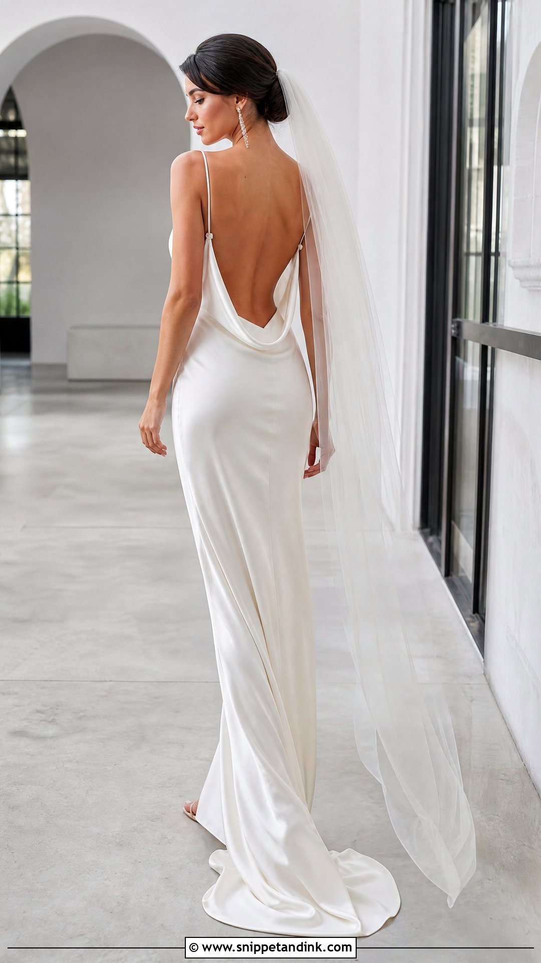 Backless Silk Wedding Dress - Snippet and Ink - 20 No Lace Wedding Dress Ideas
