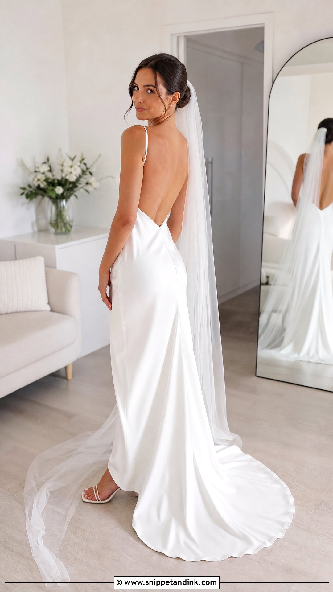 Backless Slip Wedding Dress - Snippet and Ink - 25 Wedding Dress Back Ideas