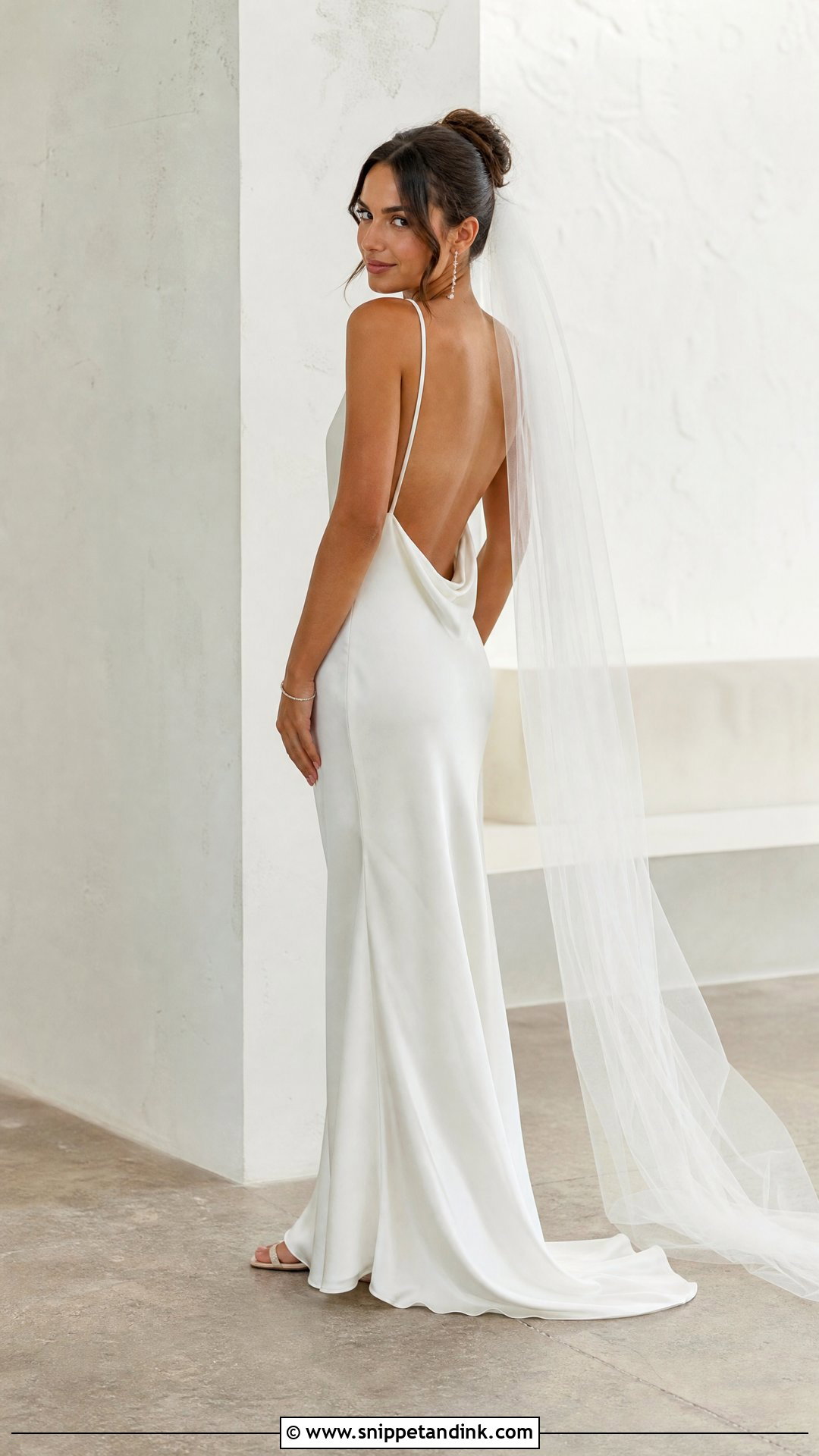Backless Slip Wedding Dress - Snippet and Ink - 20 Small Chest Wedding Dress Ideas