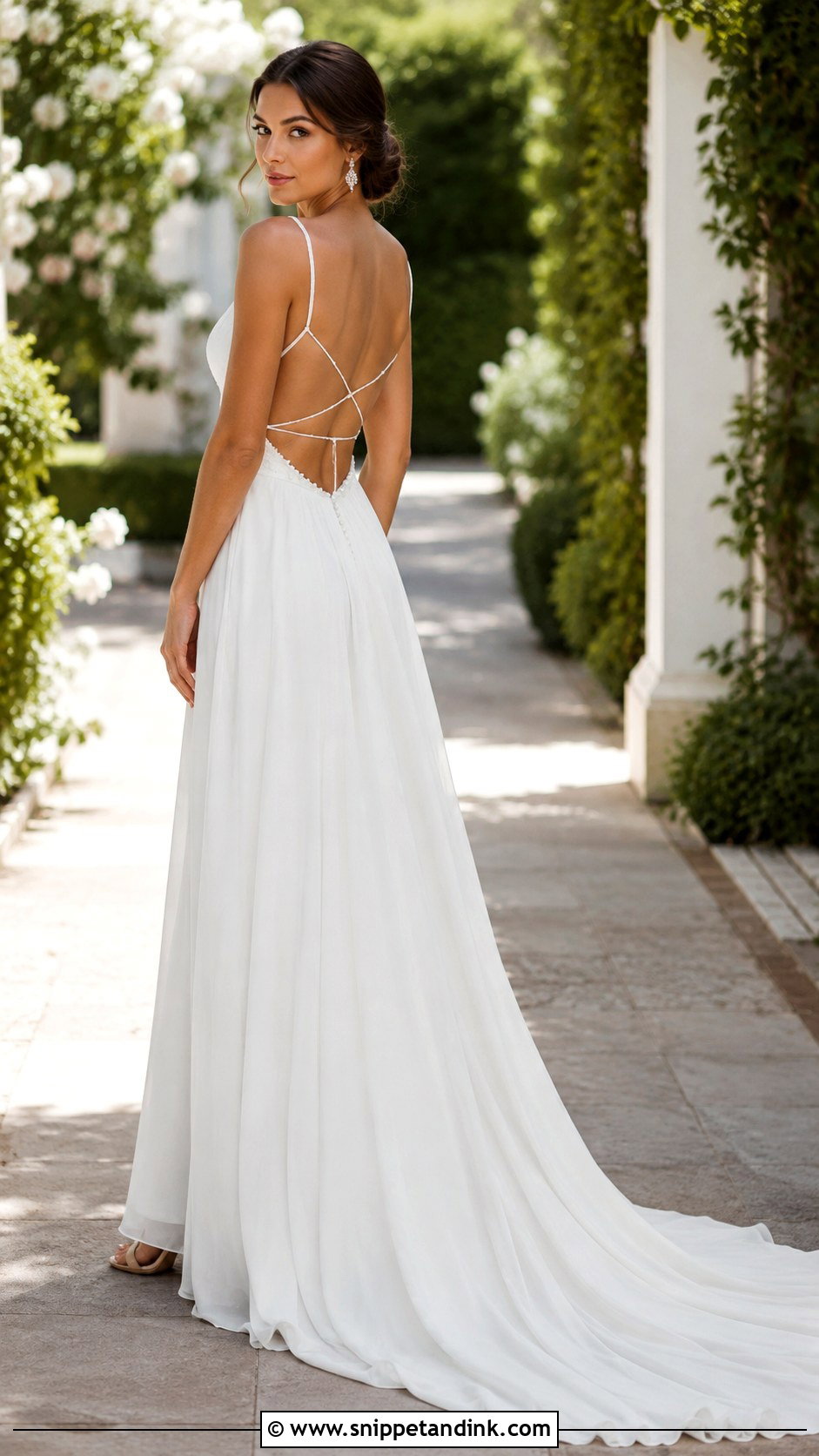 Backless Wedding Dress - Snippet and Ink - 25 Flowy Romantic Wedding Dress Ideas