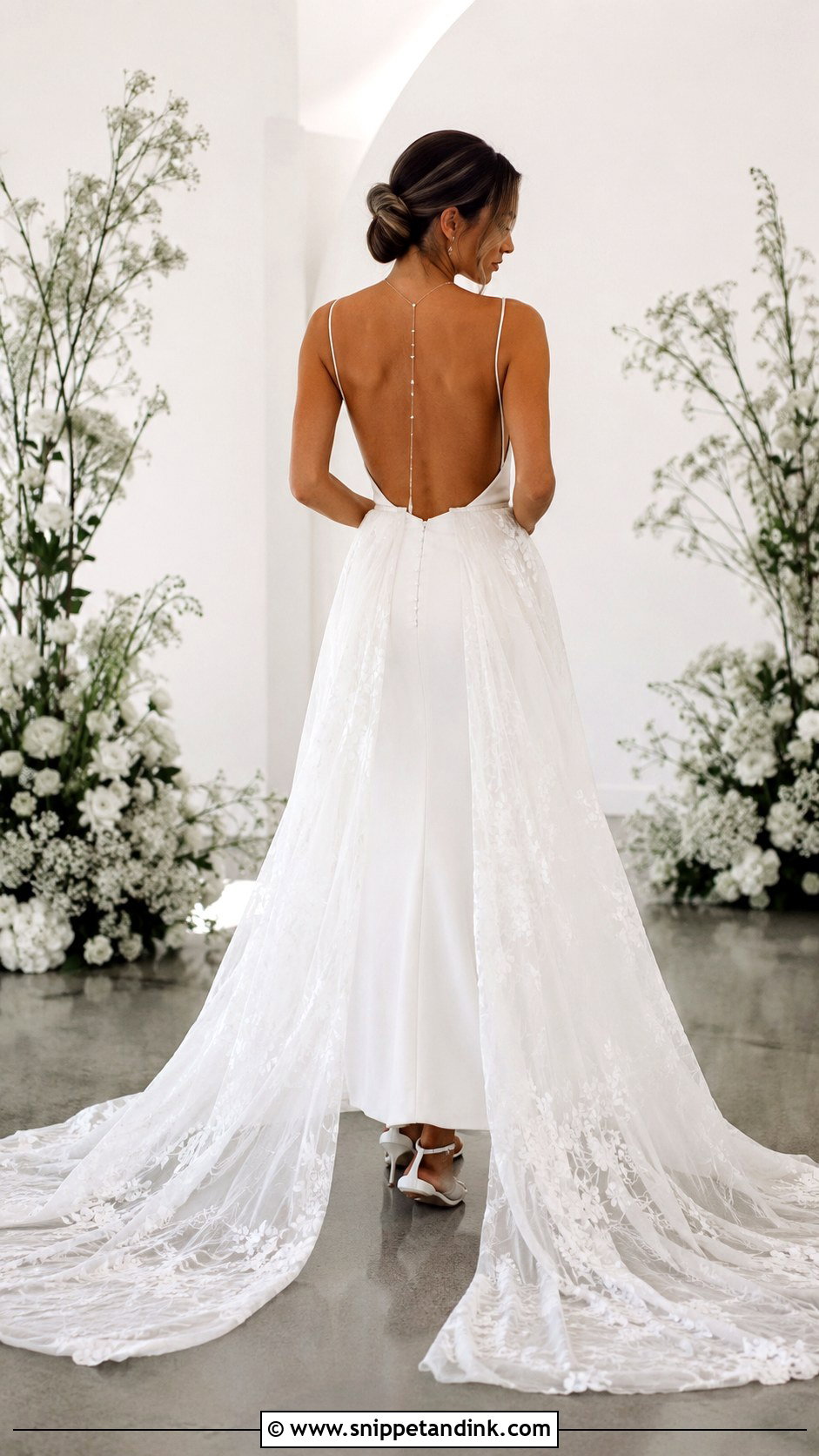 Backless Wedding Dress With Overskirt - Snippet and Ink - 25 Wedding Dress with Overskirt Ideas
