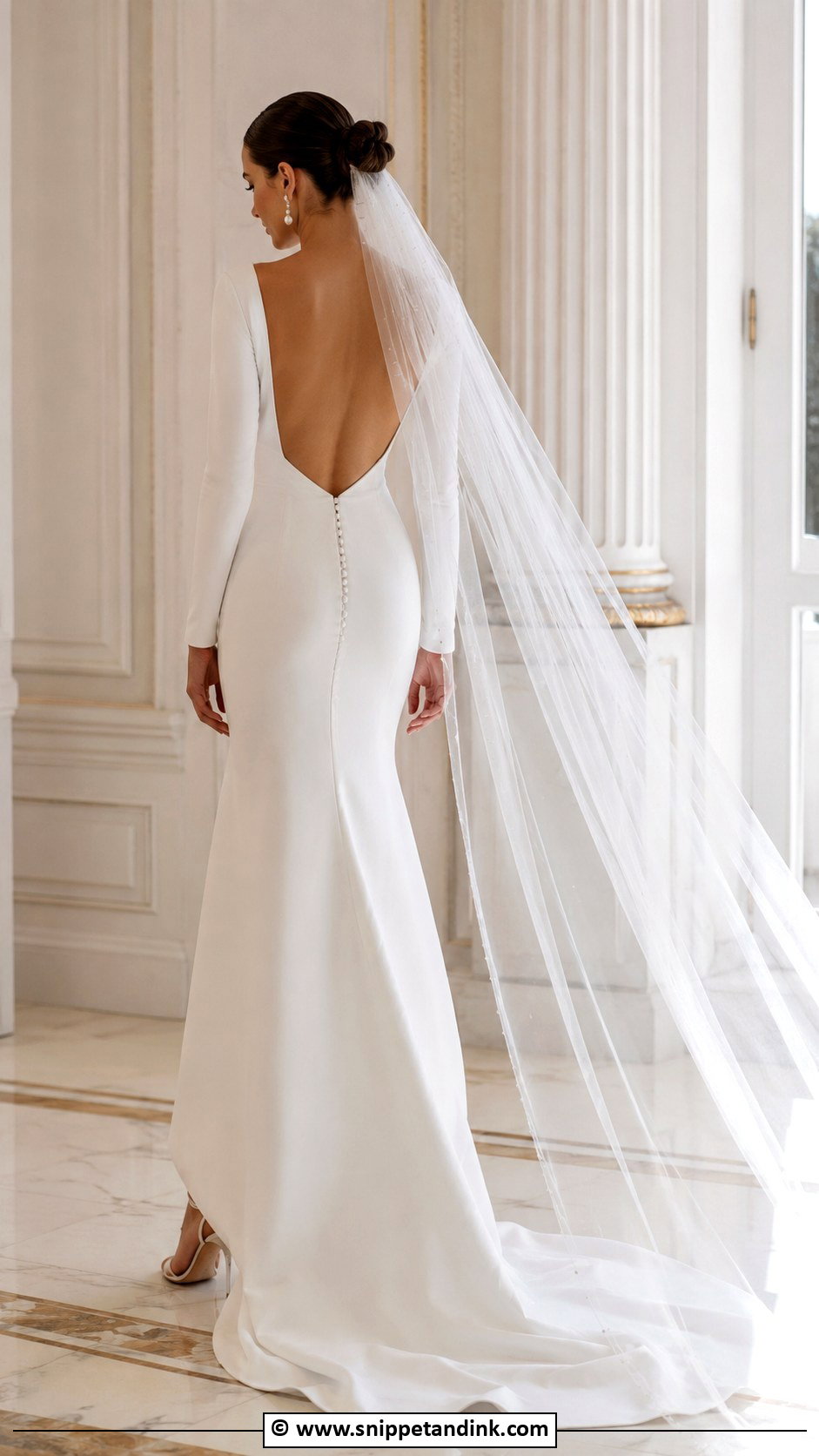 Backless Wedding Dress With Sleeves - Snippet and Ink - 35 Wedding Dress with Sleeves
