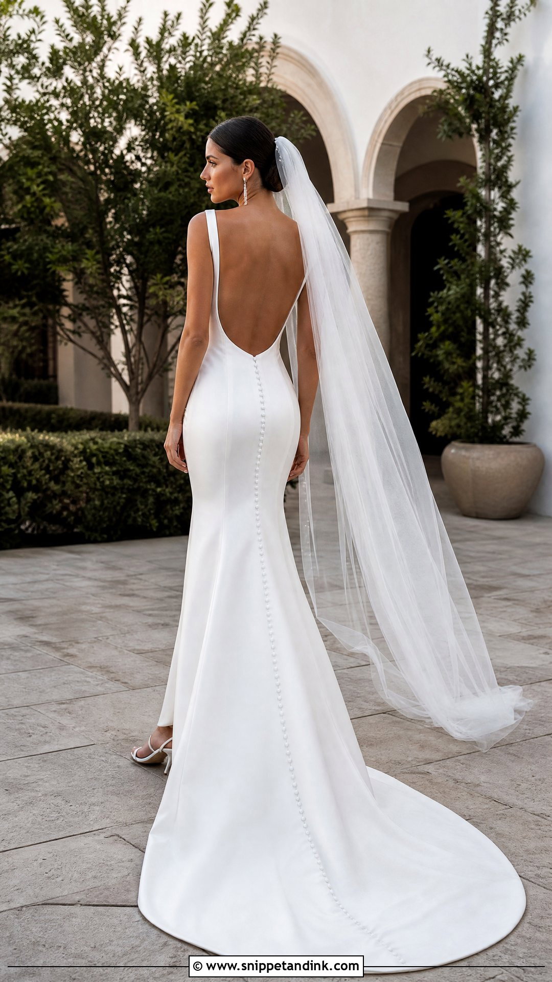 Backless White Silk Wedding Dress - Snippet and Ink - 20 White Silk Wedding Dress Ideas