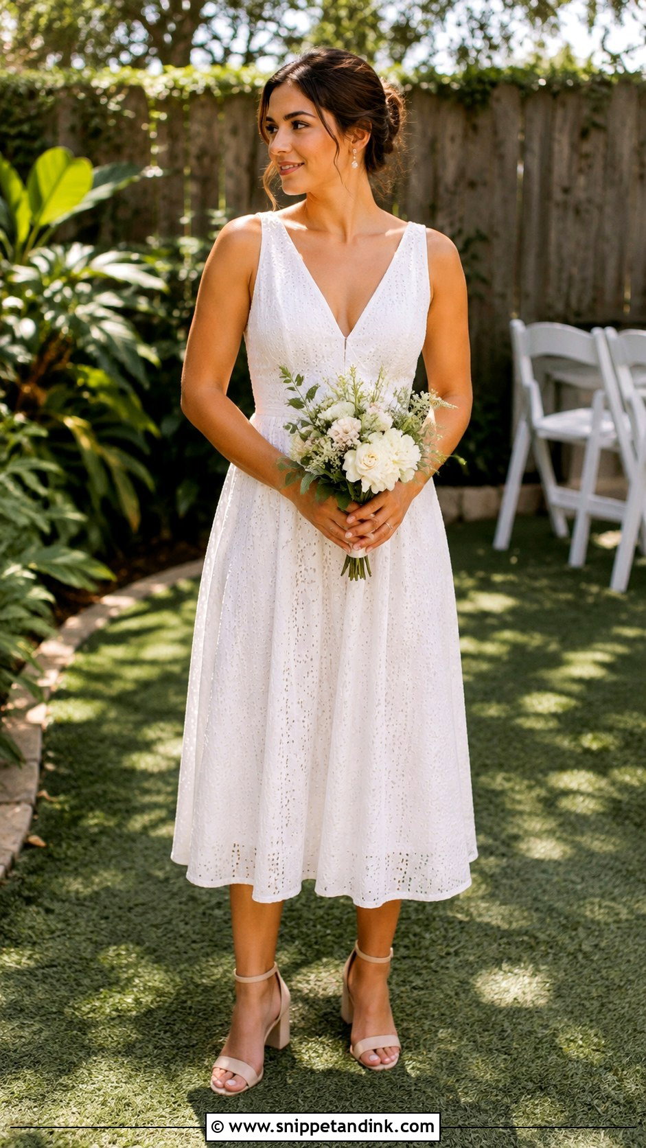 Backyard Elopement Dress - Snippet and Ink - 30 Simple Elopement Dress Ideas