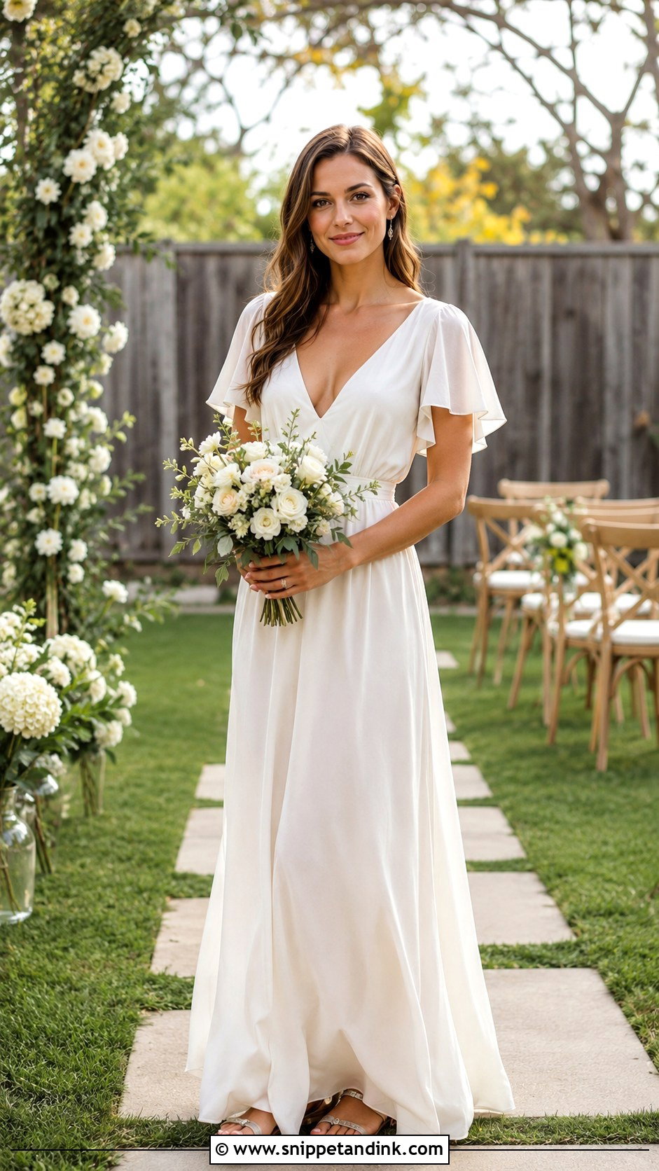 Backyard Wedding Chiffon Dress - Snippet and Ink - 25 Backyard Casual Wedding Dress Ideas