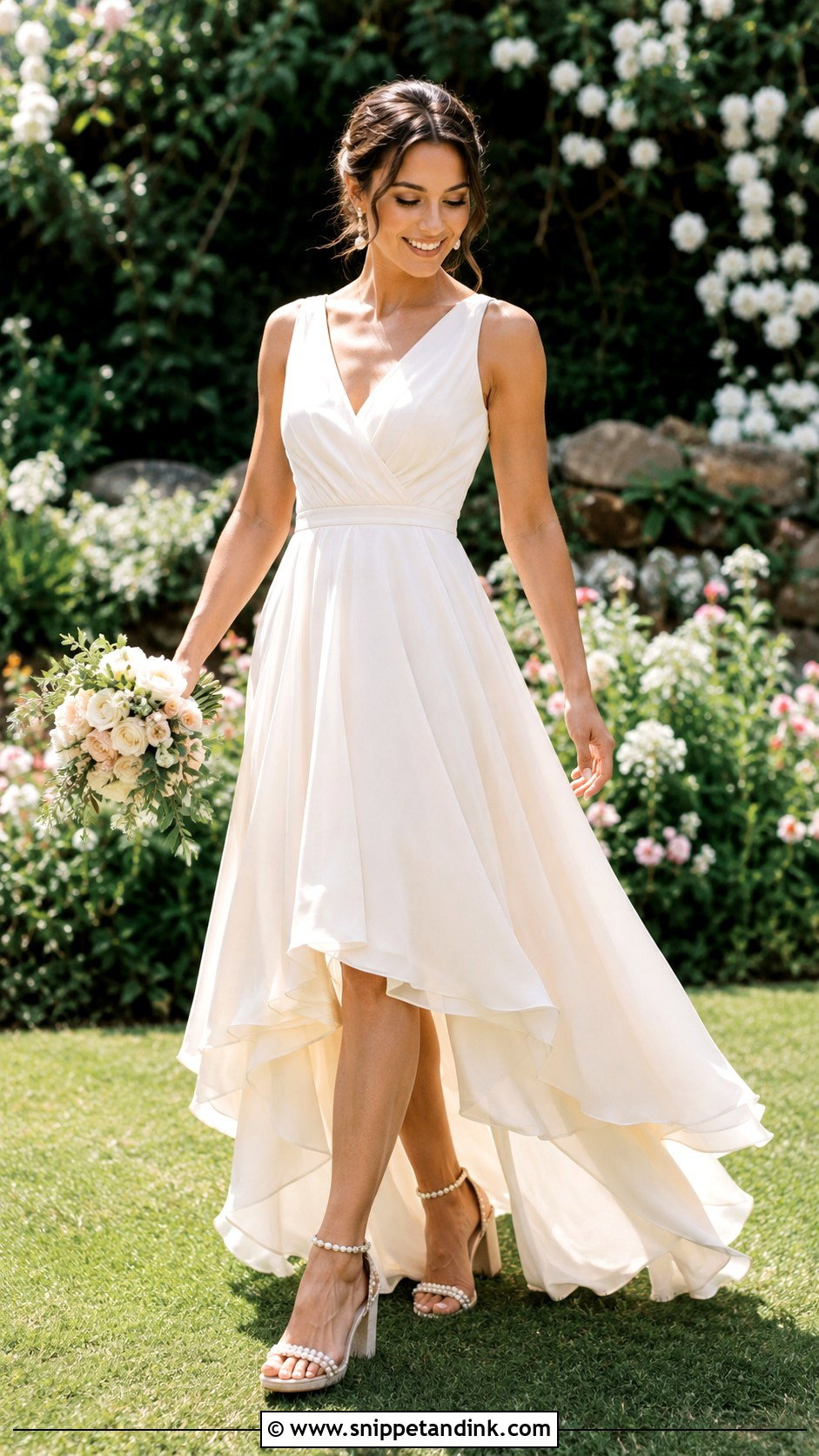 Backyard Wedding High Low Dress - Snippet and Ink - 25 Backyard Casual Wedding Dress Ideas