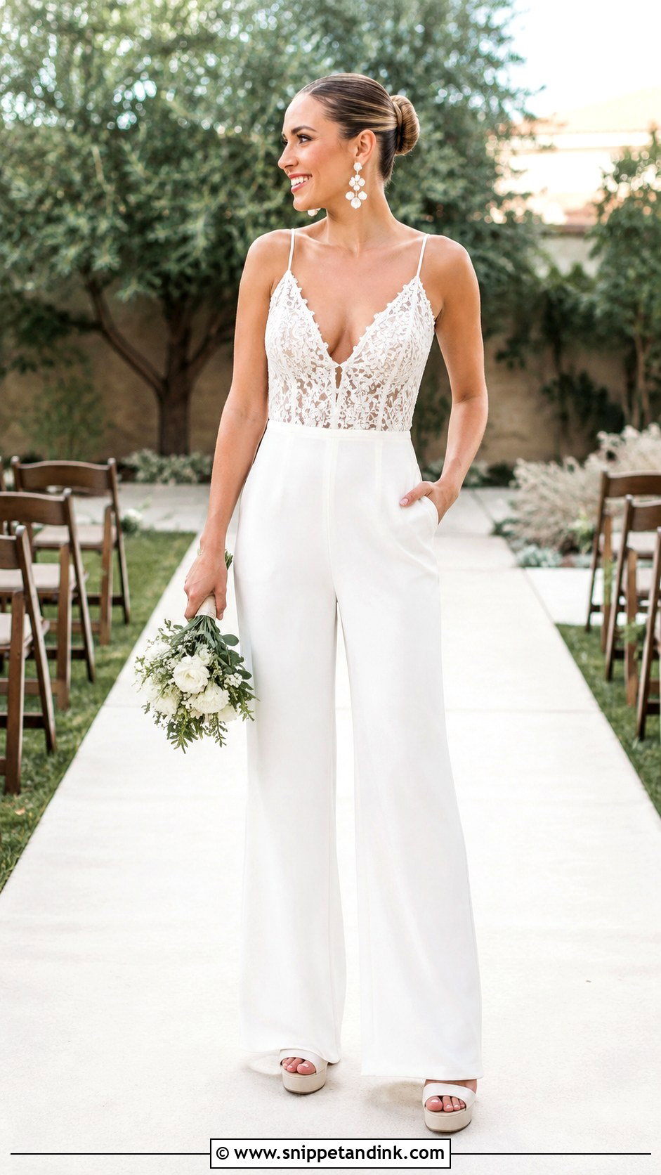 Backyard Wedding Jumpsuit - Snippet and Ink - 25 Backyard Casual Wedding Dress Ideas