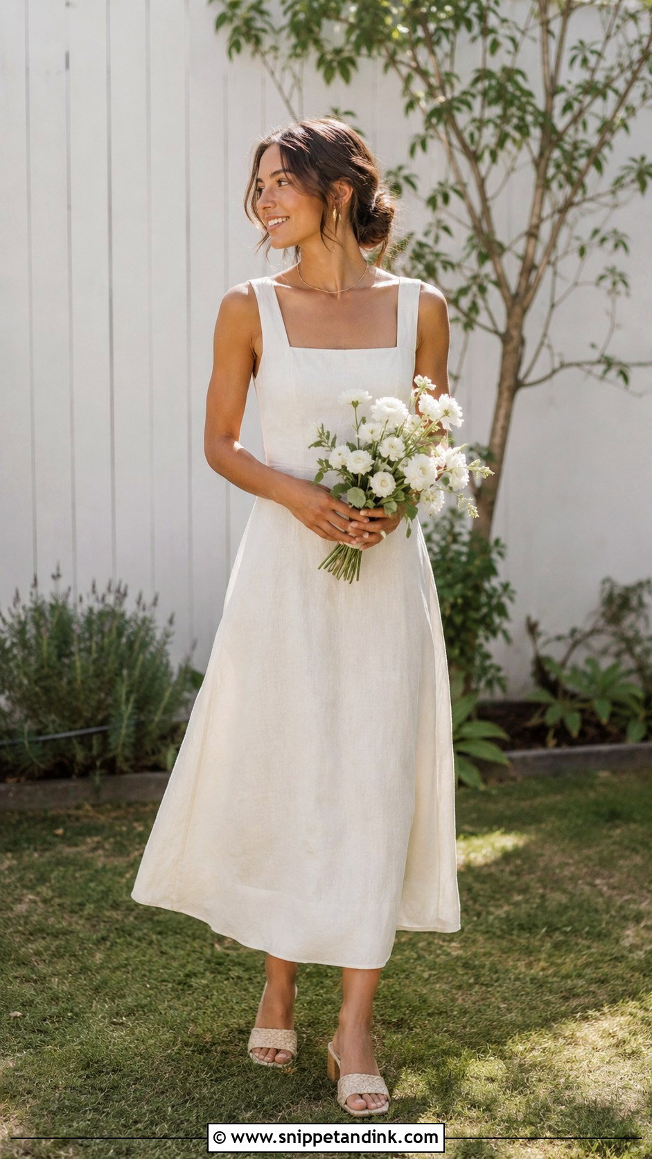 Backyard Wedding Linen Dress - Snippet and Ink - 25 Backyard Casual Wedding Dress Ideas