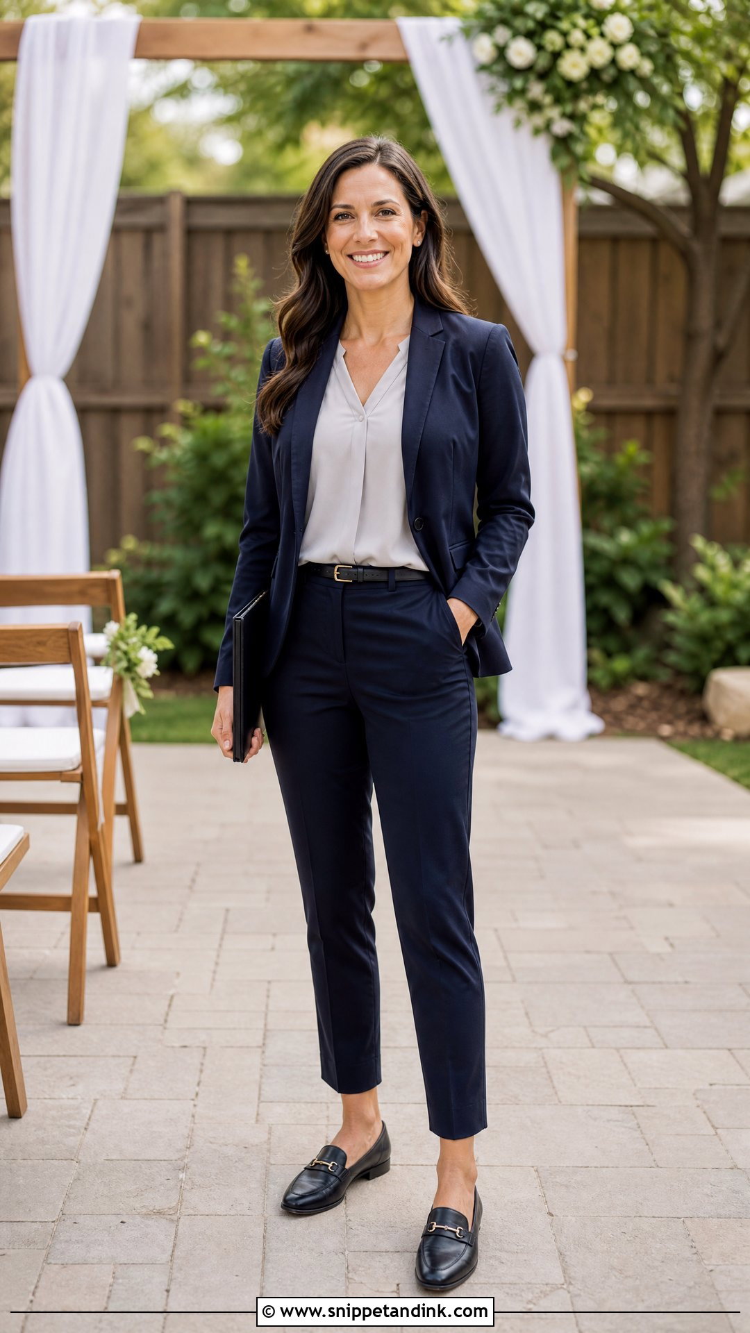 Backyard Wedding Officiant Outfit - Snippet and Ink - 20 Officiant Outfit Ideas
