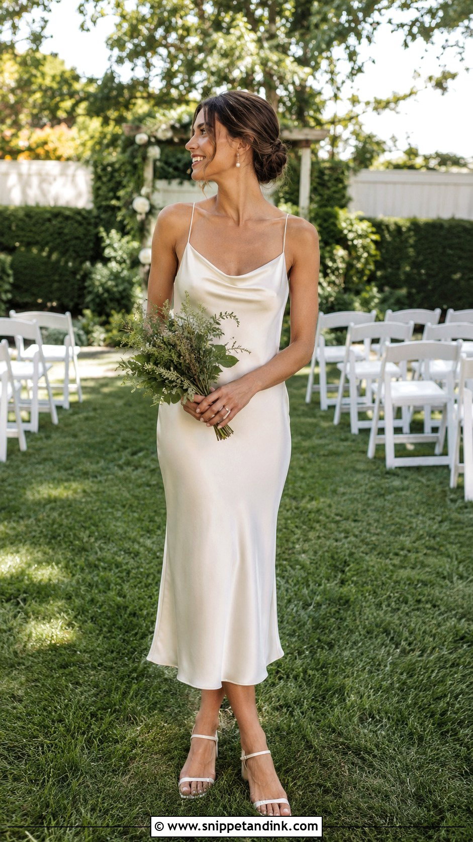 Backyard Wedding Slip Dress - Snippet and Ink - 25 Backyard Casual Wedding Dress Ideas