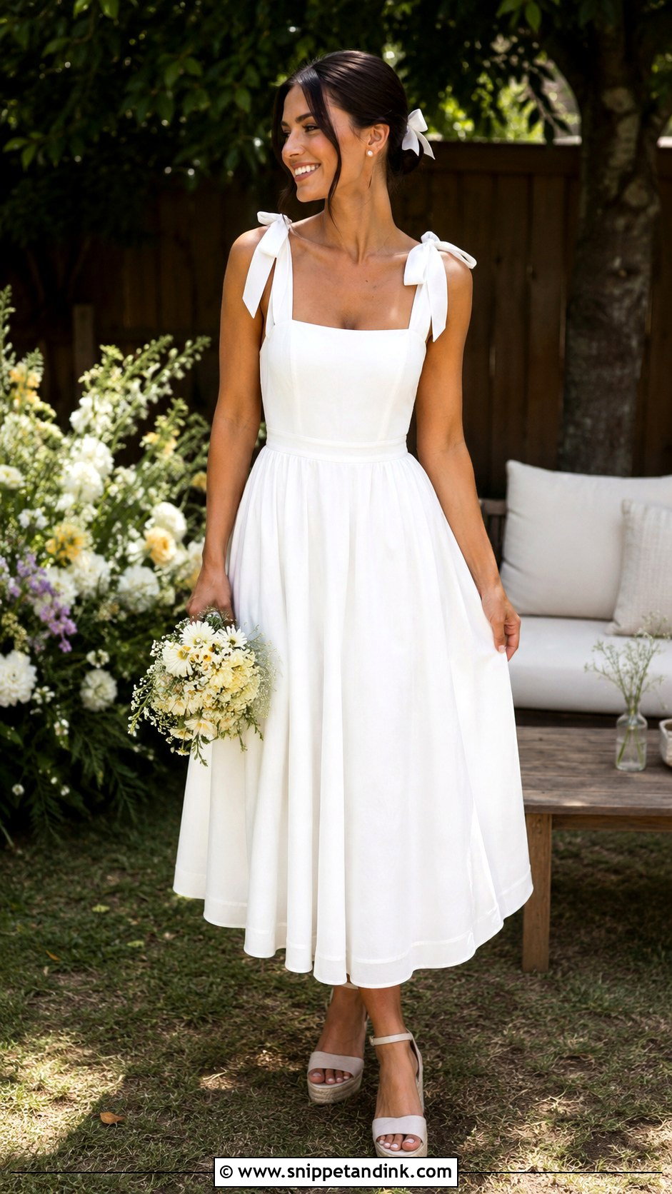 Backyard Wedding Sundress - Snippet and Ink - 25 Backyard Casual Wedding Dress Ideas