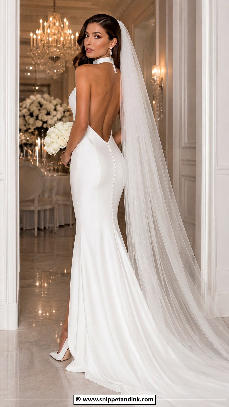 Baddie Backless Wedding Dress - Snippet and Ink - 30 Baddie Wedding Dress Ideas