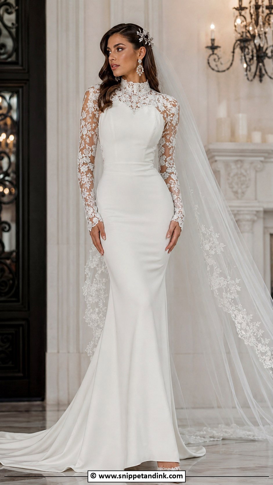 Baddie Long Sleeve Wedding Dress - Snippet and Ink - 30 Baddie Wedding Dress Ideas
