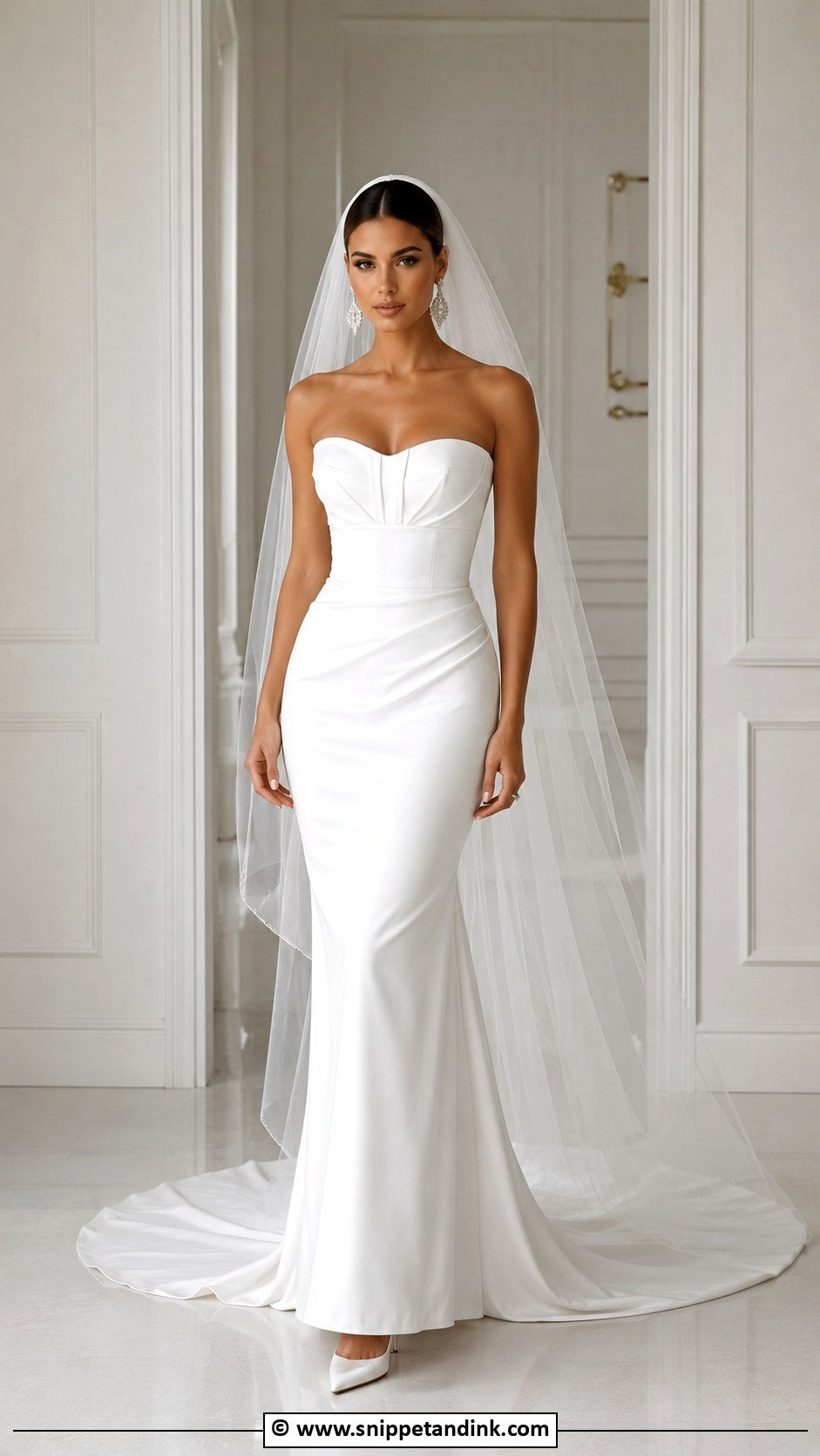 Baddie Strapless Wedding Dress - Snippet and Ink - 30 Baddie Wedding Dress Ideas