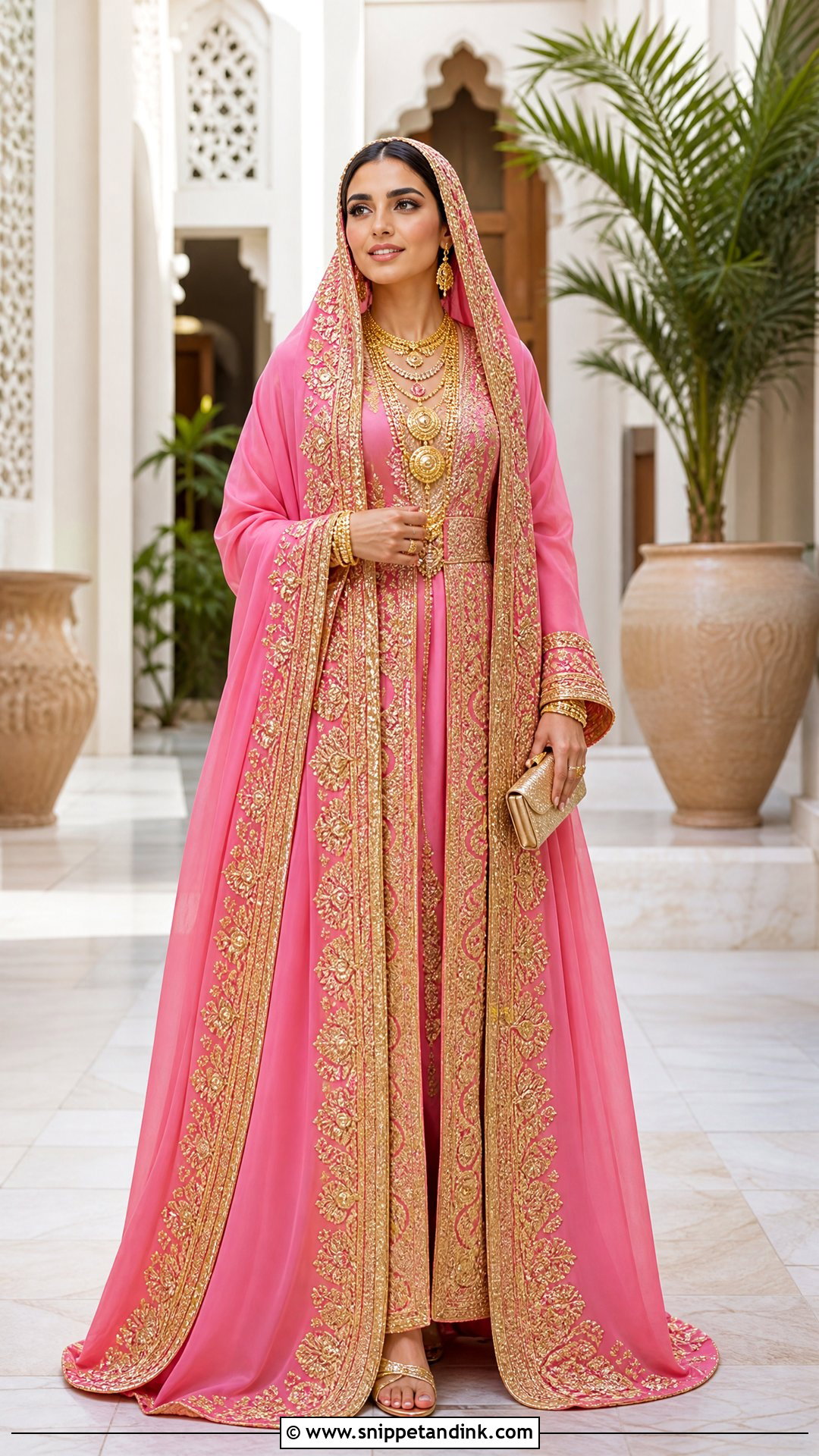 Bahraini Thobe Al Nashal Wedding Dress - Snippet and Ink - 20 Traditional Arabic Wedding Dress Ideas