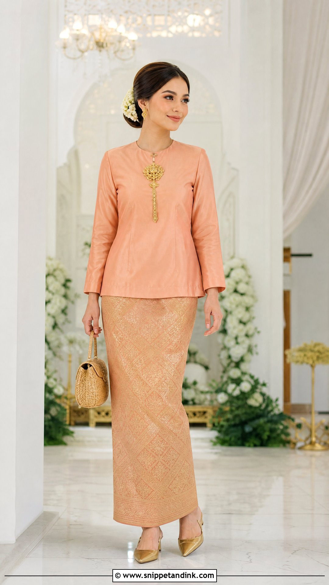 Baju Kurung Kedah Malay Wedding Dress - Snippet and Ink - 20 Traditional Malay Wedding Dress Ideas
