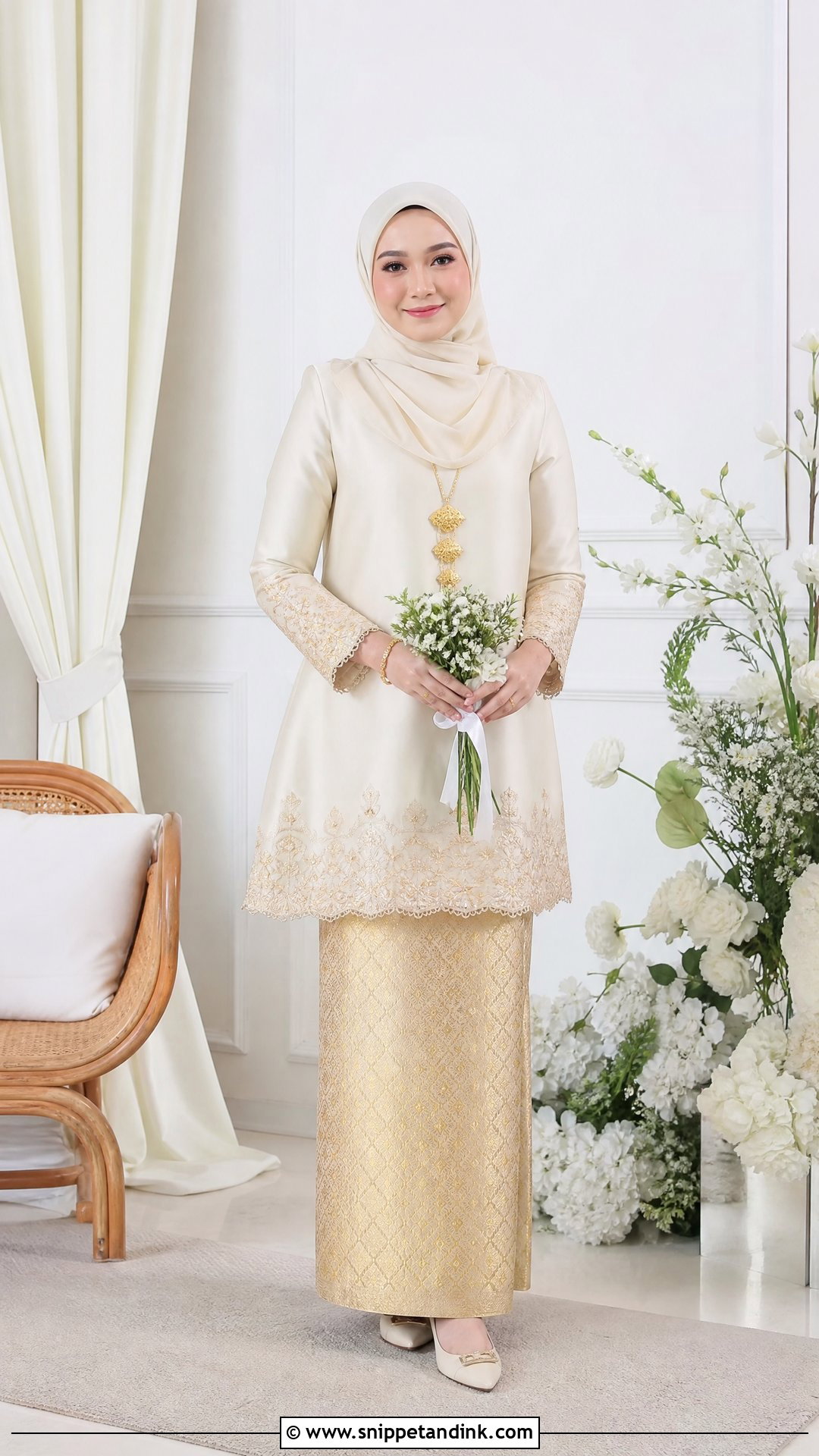 Baju Kurung Kedah Wedding Dress - Snippet and Ink - 25 Melayu Wedding Dress Ideas
