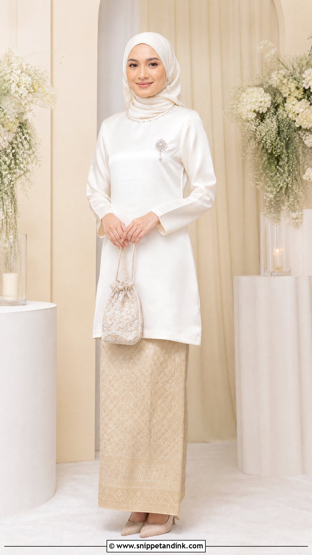Baju Kurung Teluk Belanga Malay Wedding Dress - Snippet and Ink - 20 Traditional Malay Wedding Dress Ideas