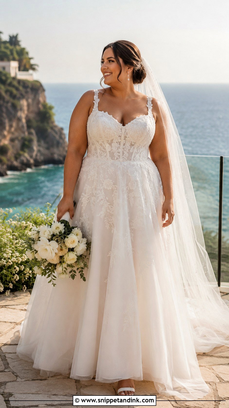 Bali Wedding Dress With Corset A Line Gown - Snippet and Ink - 20 Bali Wedding Dress Ideas
